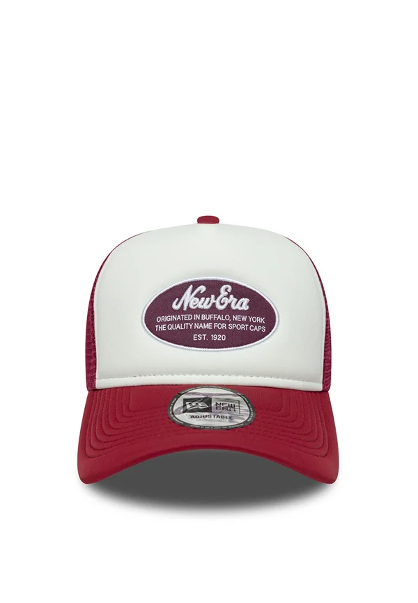 PATCH TRUCKER UNISEX - Cap - dark red/white