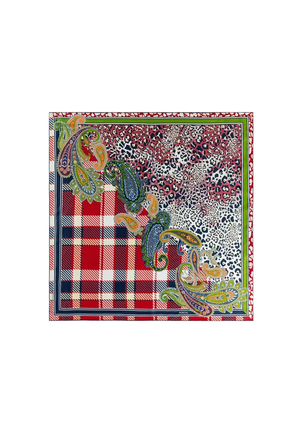 PATCHWORK LEO - Scarf - multi red