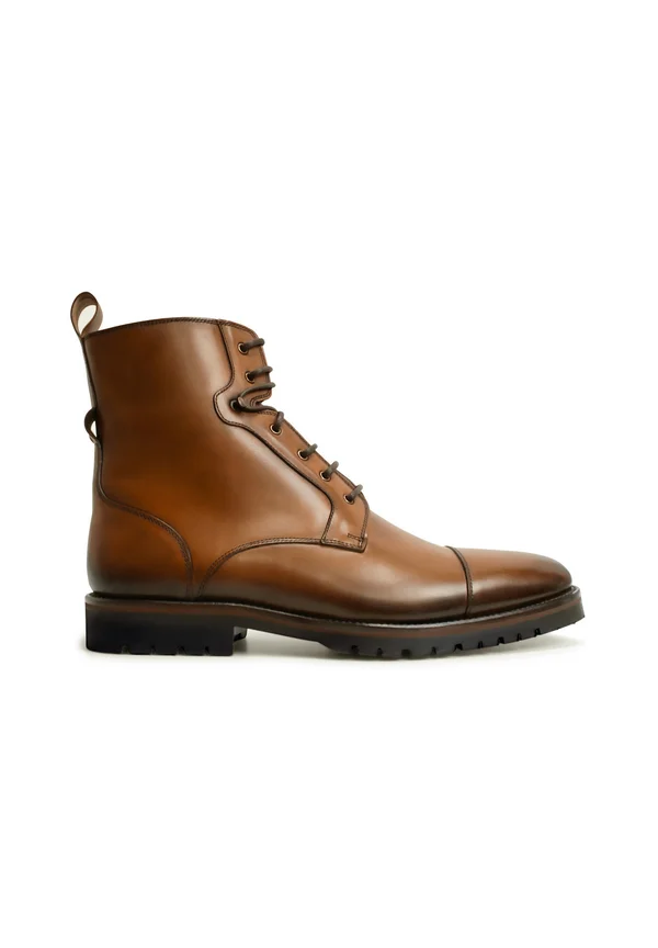 PATINÉ POWELL - Lace-up ankle boots - marron