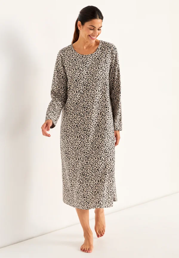 PATTERNED - Nightie - beige leopard