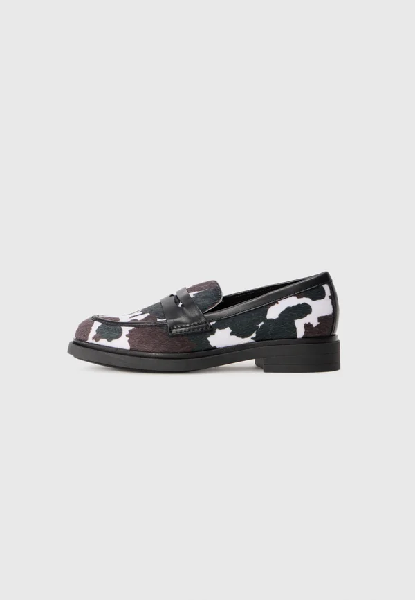 PAULA - Slip-ons - off white/black/brown