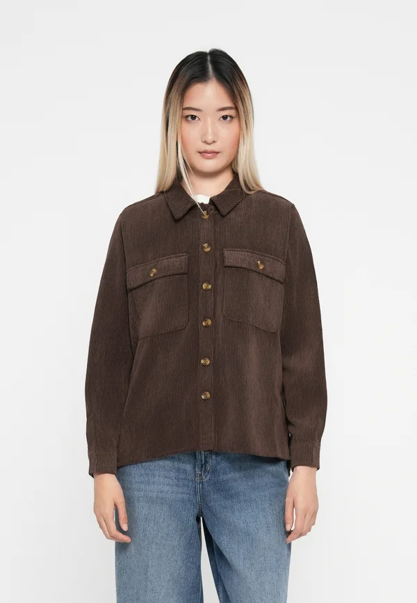 PCEFFI - Button-down blouse - hot fudge