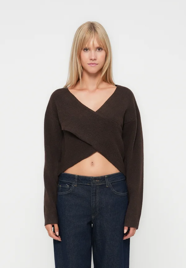 PCNANU DRAPE - Jumper - hot fudge