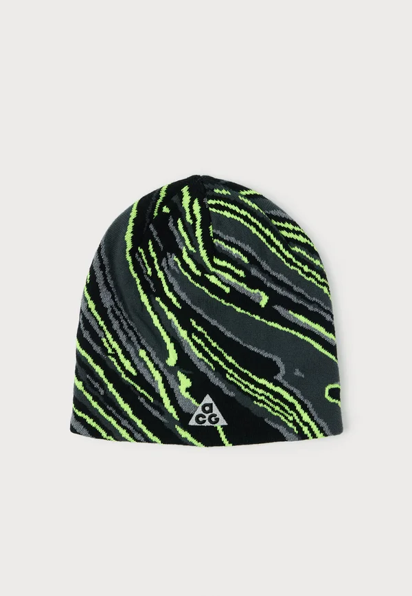 PEAK BEANIE UNISEX - Beanie - smoke grey/black