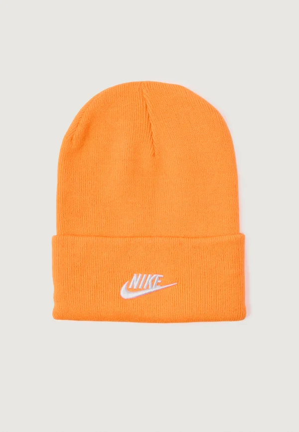 PEAK BEANIE UNISEX - Beanie - total orange/white