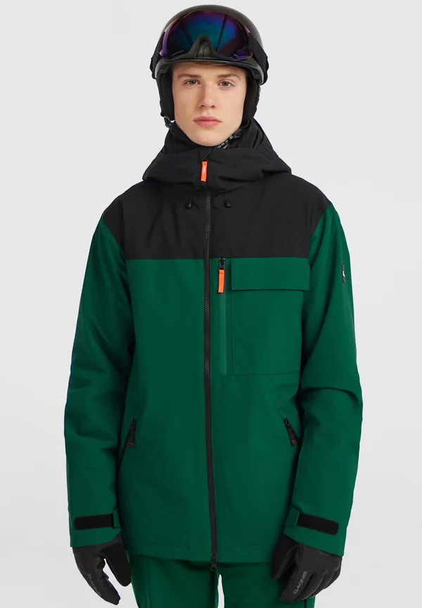 PEAK - Snowboard jacket - emerald envy colour block