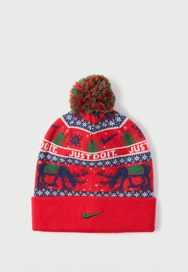 PEAK UNISEX - Beanie - university red/midnight navy/sail