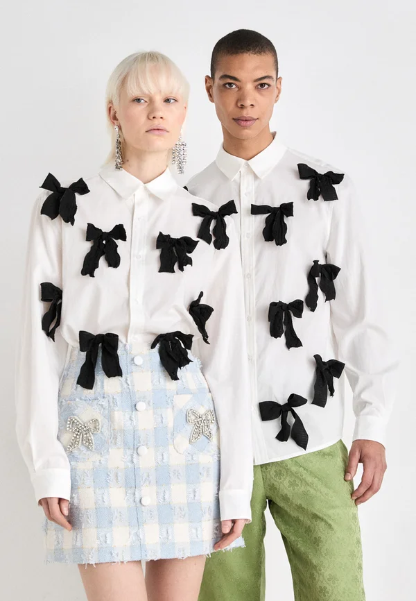 PENNY BOW UNISEX - Button-down blouse - white