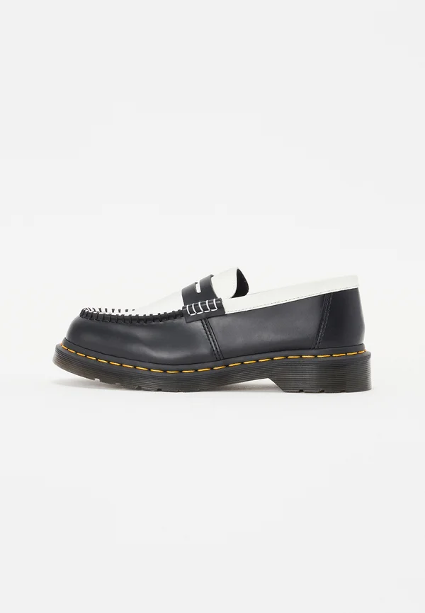 PENTON UNISEX - Slip-ons - black/white smooth