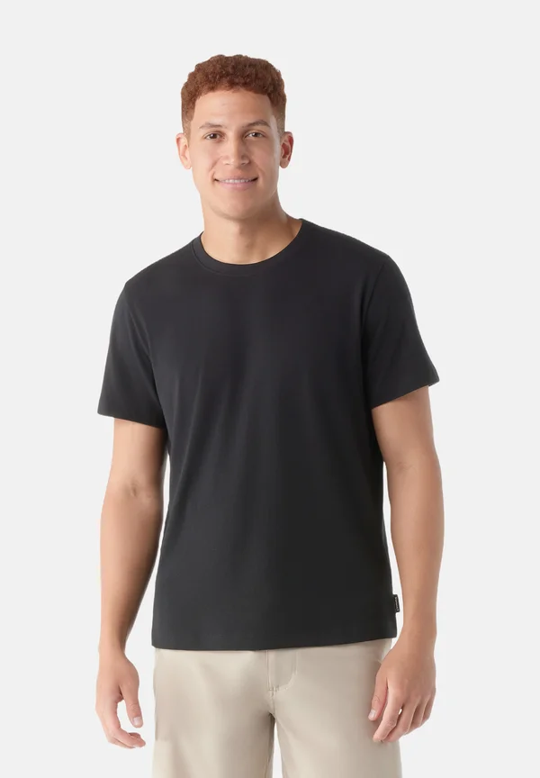 PERFECT CREW SHORT SLEEVE - Basic T-shirt - black