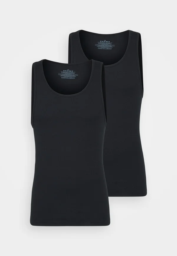 PERFORMANCE SOLID FITTED 2 PACK - Undershirt - black
