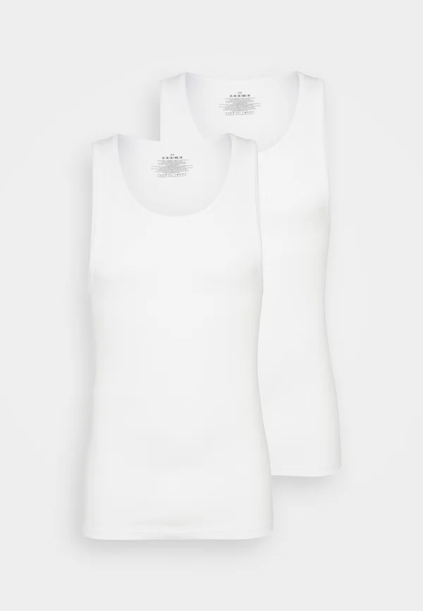 PERFORMANCE SOLID FITTED 2 PACK - Undershirt - white
