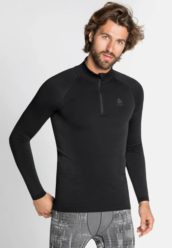 PERFORMANCE WARM TURTLE NECK HALF - Undershirt - black-new odlo graphite grey