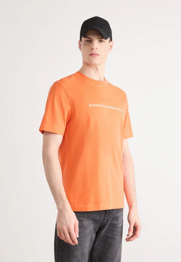 PERKINS - Basic T-shirt - flame orange
