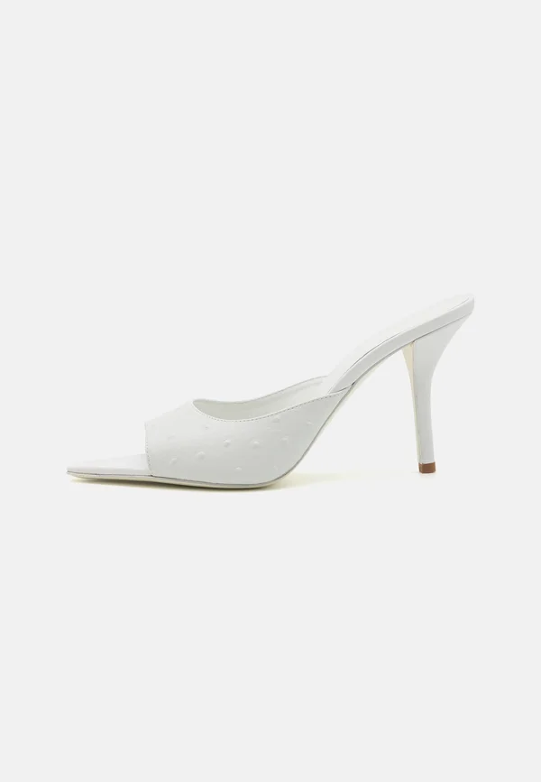 PERNI04 - Heeled mules - white