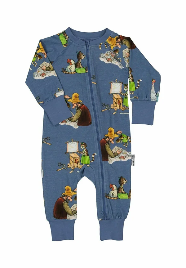 PETTSON AND FINDUS TWO-WAY ZIP - Sleep suit - dust blue