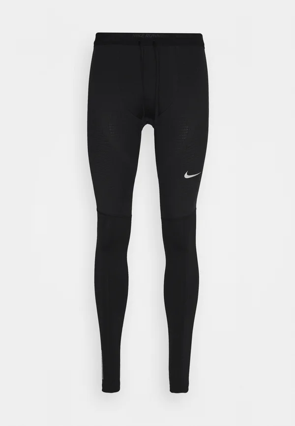 PHENOM - Running tights - black/reflective silver