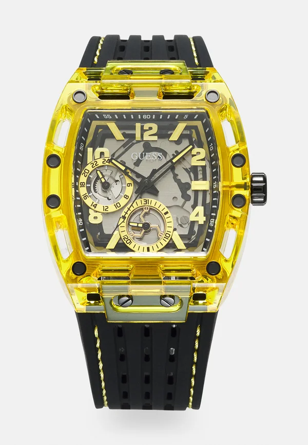 PHOENIX - Watch - black matte/yellow