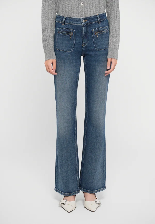 PIANA - Flared Jeans - bleu