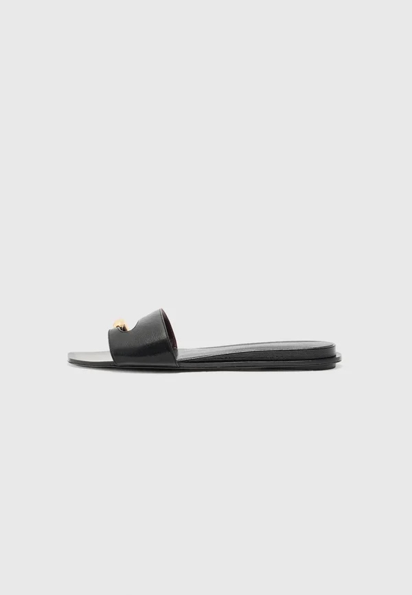 PIERCED - Slippers - perfect black/silver-coloured