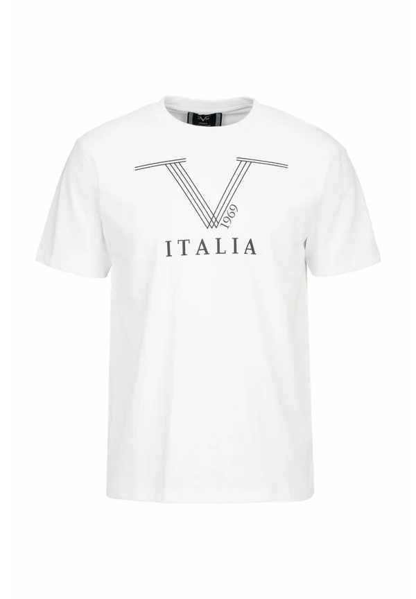 PIERRE - Print T-shirt - white