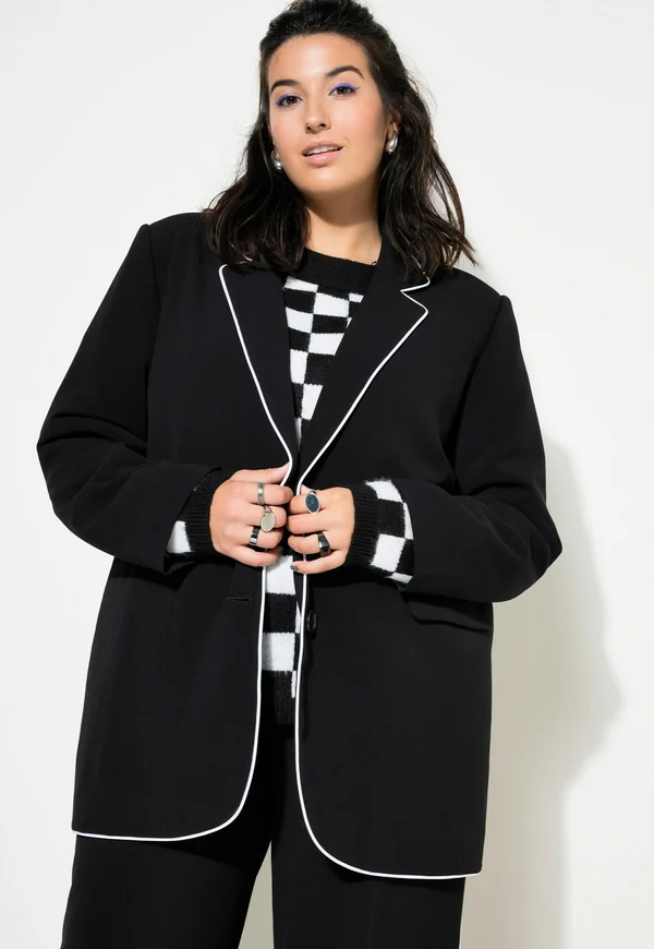 PIPING - Blazer - black