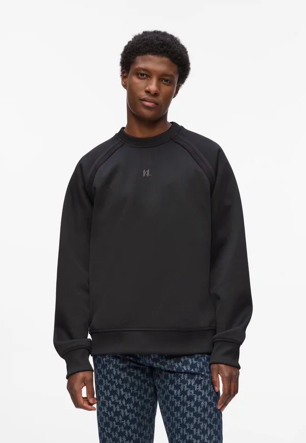 PIQUE RELAXED - Sweatshirt - black