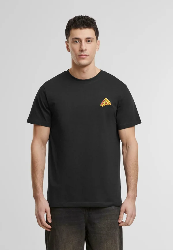 PIZZA TEE - Print T-shirt - black