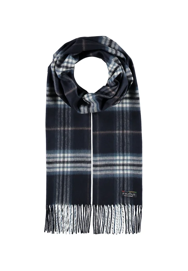 PLAID KARO - Scarf - deep blue