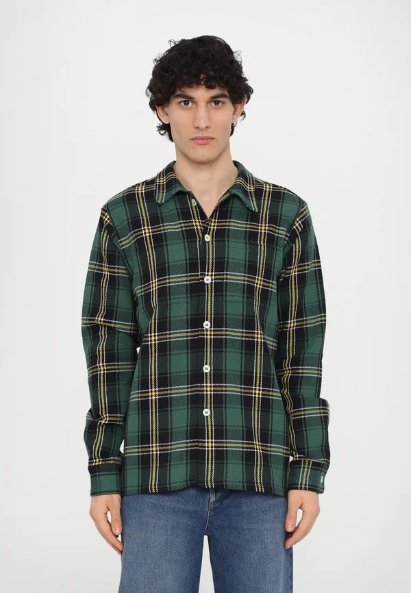 PLAID OVERSHIRT - Summer jacket - algae