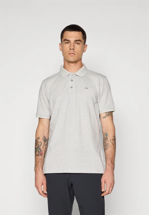 PLANET  - Polo shirt - silver-coloured marl