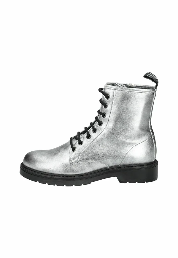 Platform ankle boots - acciaio