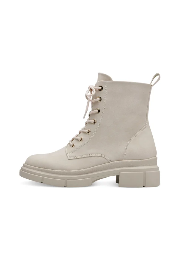 Platform ankle boots - beige