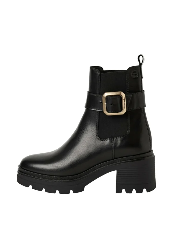 Platform ankle boots - black