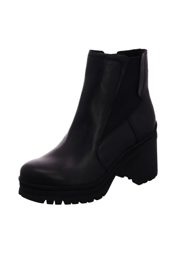 Platform ankle boots - black