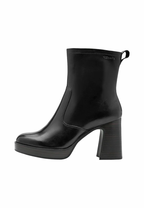 Platform ankle boots - black