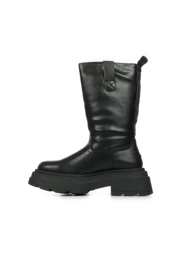 Platform ankle boots - black