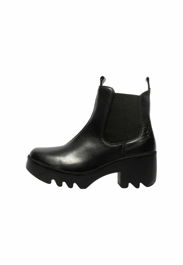 Platform ankle boots - black