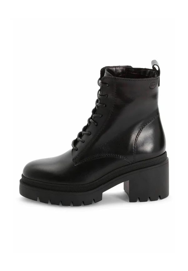 Platform ankle boots - black