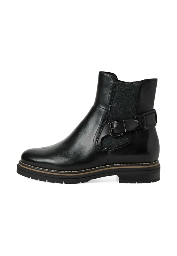 Platform ankle boots - black