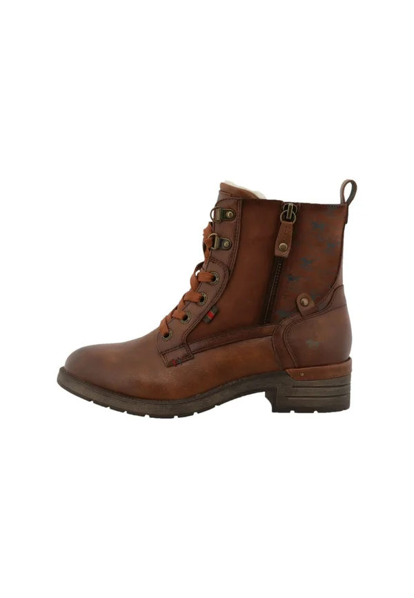 Platform ankle boots - brown