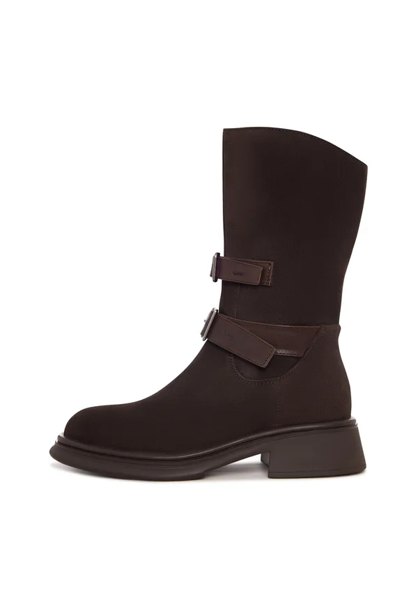 Platform ankle boots - brown