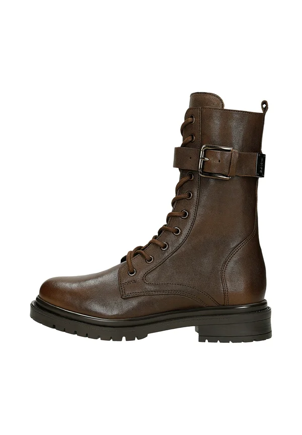 Platform ankle boots - brown