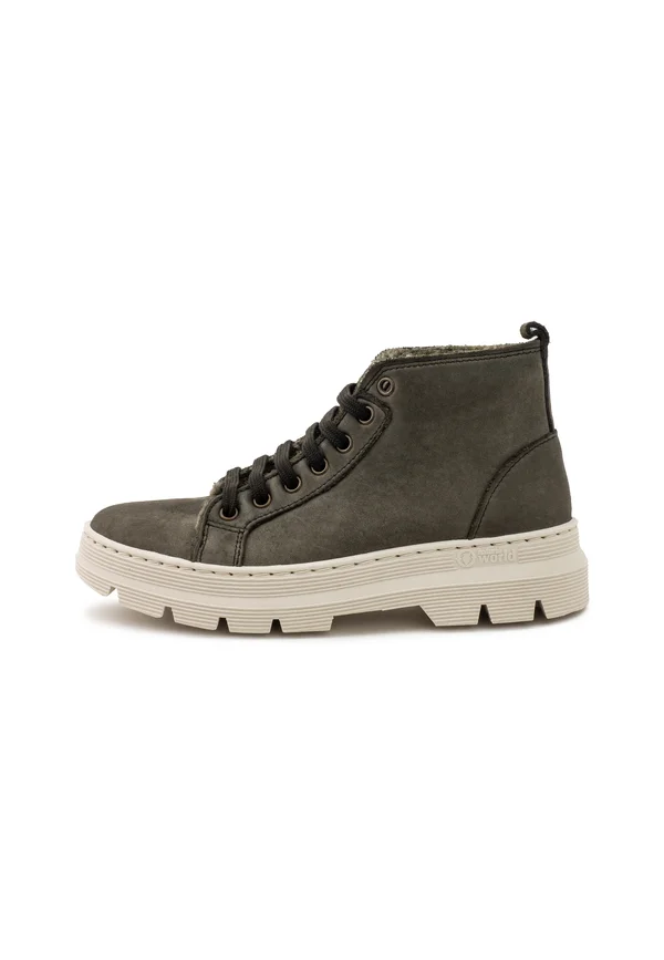 Platform ankle boots - castaño