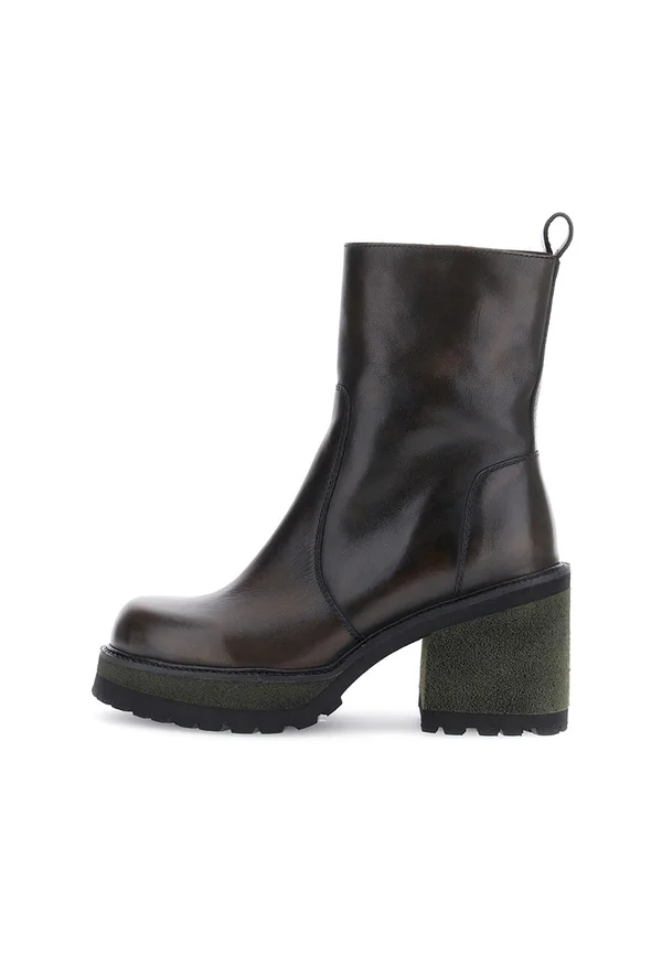 Platform ankle boots - dark brown