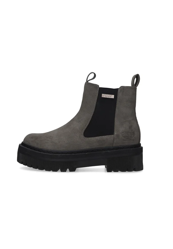 Platform ankle boots - dunkelgrau schwarz