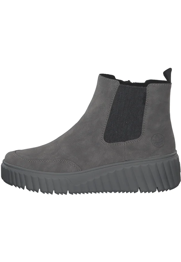 Platform ankle boots - grau