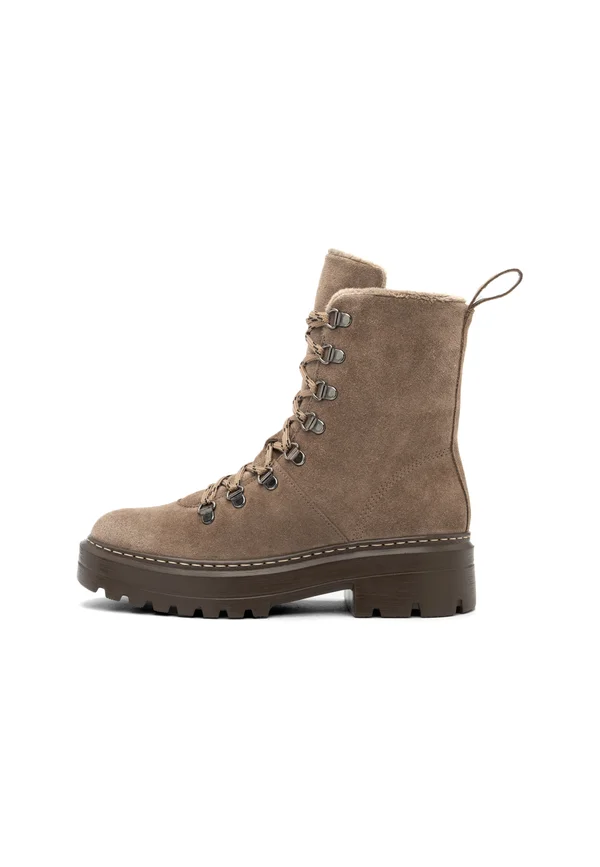 Platform ankle boots - grey