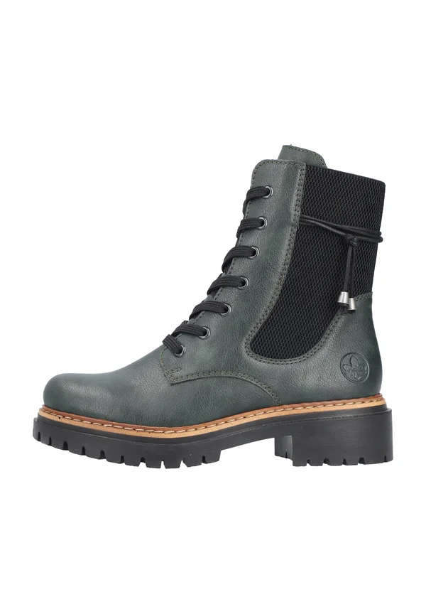 Platform ankle boots - grün