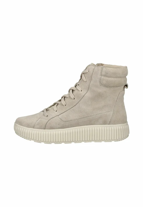 Platform ankle boots - lt taupe c